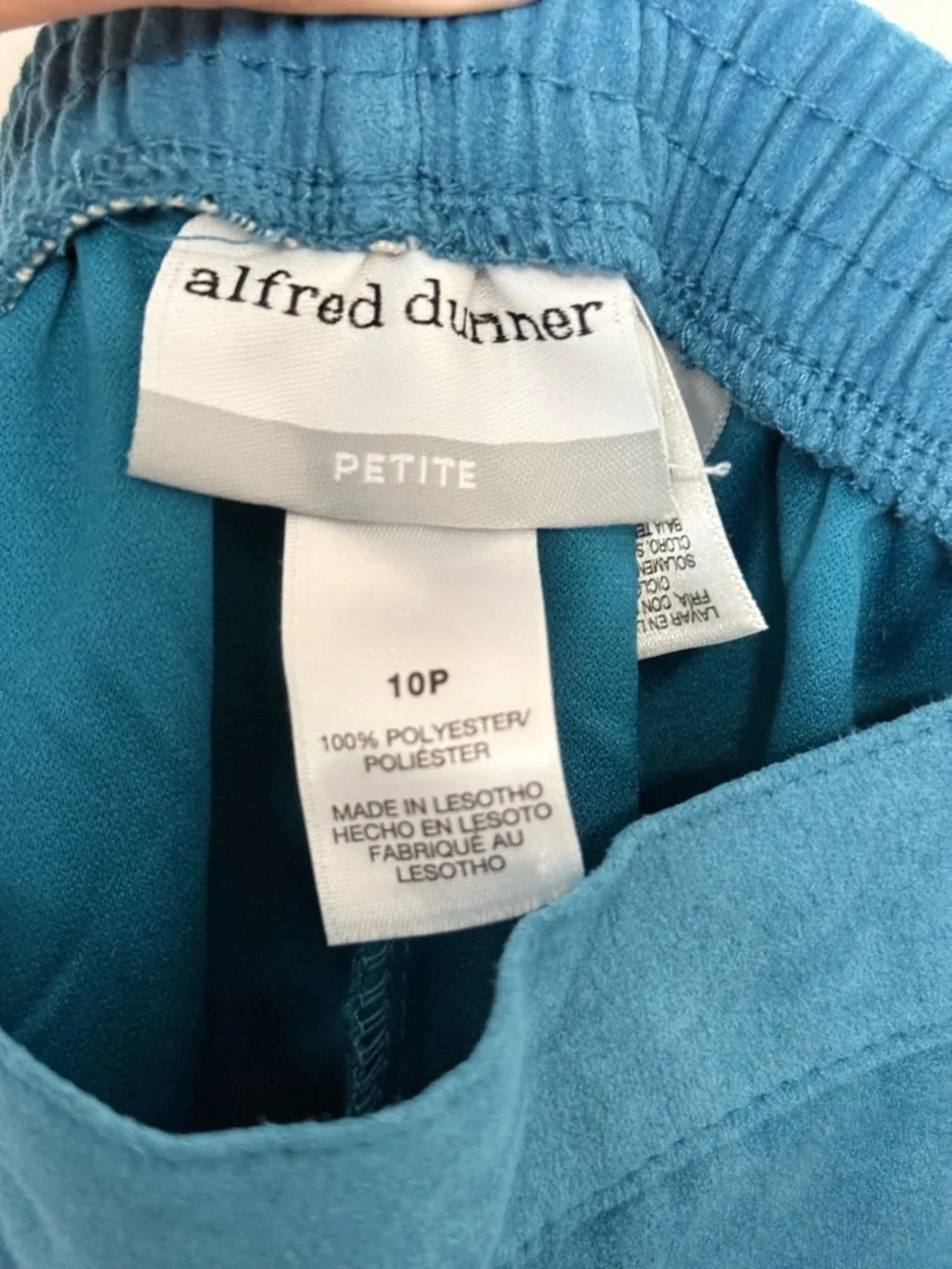 Alfred Dunner Teal Pants